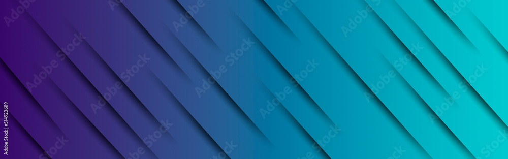 Obraz premium Dark blue banner, light blue gradient abstract wave background.