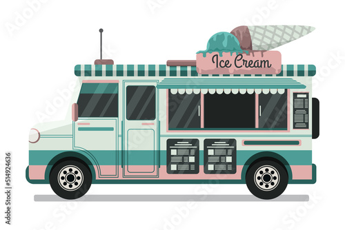 Ice cream truck, fast food van