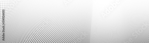 Dotted vector abstract background, light grey dots in perspective flow, dotty texture abstraction, big data technology image, cool backdrop.