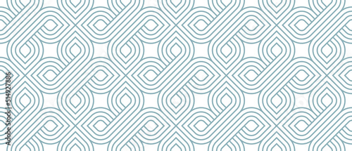 Geometric seamless pattern, vector trendy vintage tiling endless background, geometrical decorative grid.