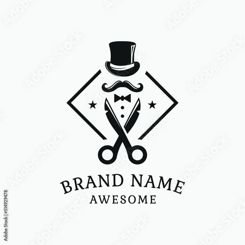 barbershop logo Logo  stock images