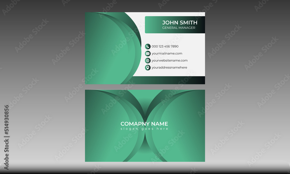 Naklejka premium Creative And Modern Business Card Template.