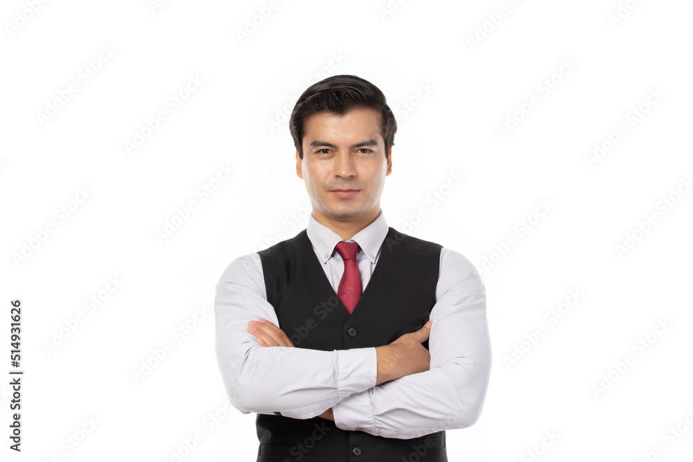 portrait of a confident young business man looking at camera isolated on white background. Portrait business concept. portrait of a confident young business man looking at camera isolated on white background. Portrait business concept.