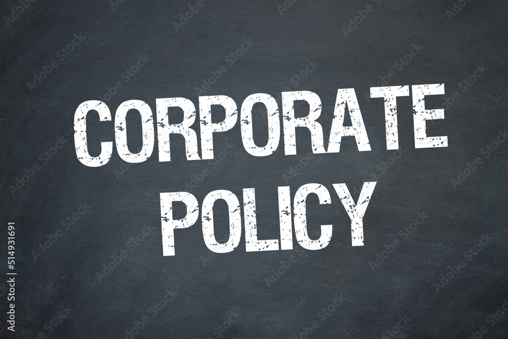 Corporate Policy Corporate Policy