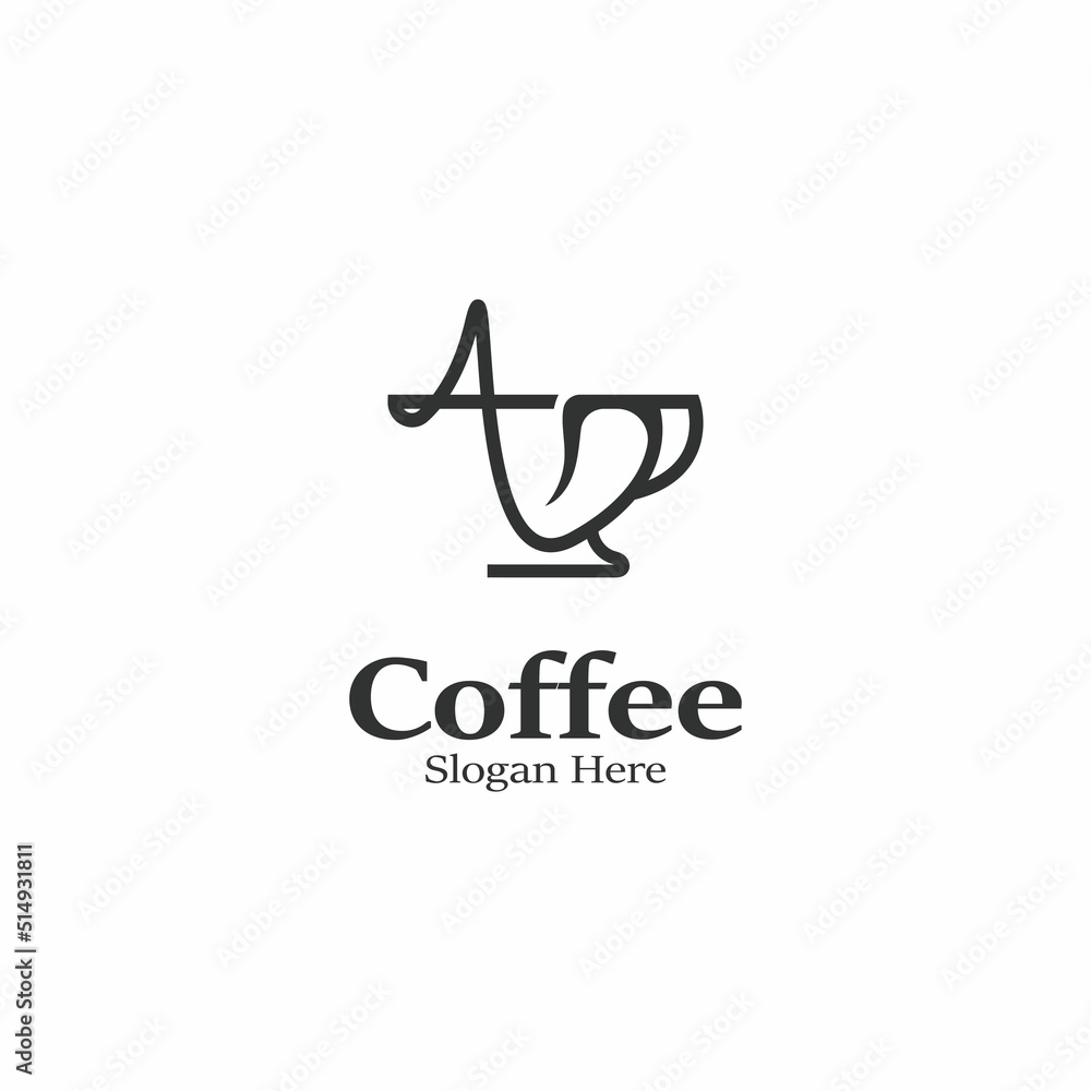 Coffee logo image. Creative vector design idea illustration Coffee logo image. Creative vector design idea illustration
