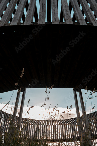 Wooden installation art in Belgium, Borgloon. 