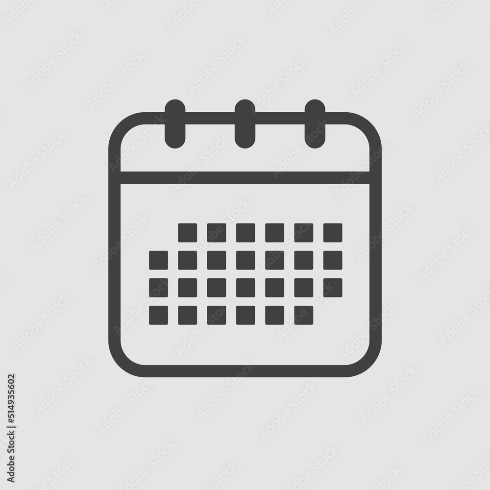 Icon page calendar - schedule, deadline, date, app Icon page calendar - schedule, deadline, date, app