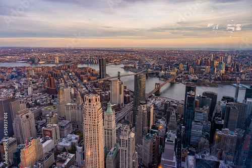 Nueva york, vista desde world trade center