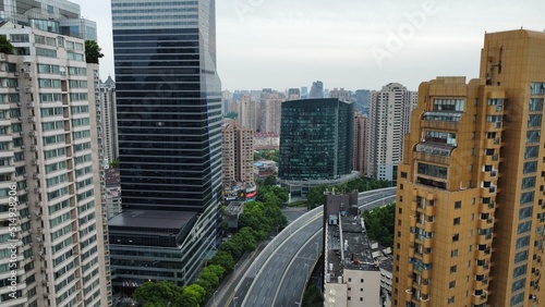 Shanghai empty avenue because of lockdown 2022 