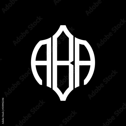 ABA letter logo. ABA best black background vector image. ABA Monogram logo design for entrepreneur and business.