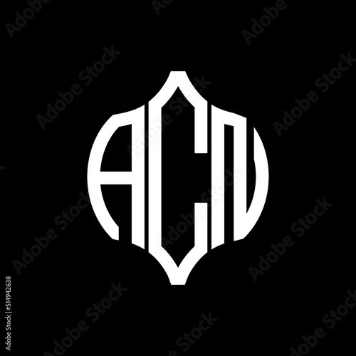 ACN letter logo. ACN best black background vector image. ACN Monogram logo design for entrepreneur and business.