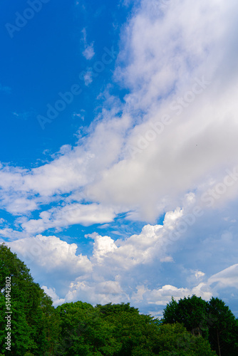 美しい青空と雲の背景素材 © planas