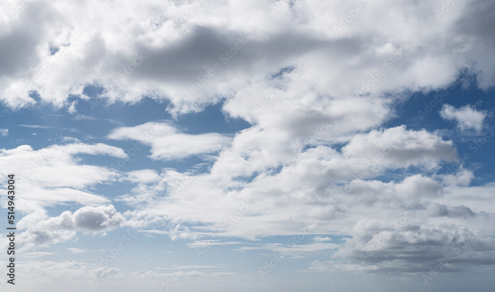 beautiful blue sky with clouds on summer day, sky replacement background beautiful blue sky with clouds on summer day, sky replacement background