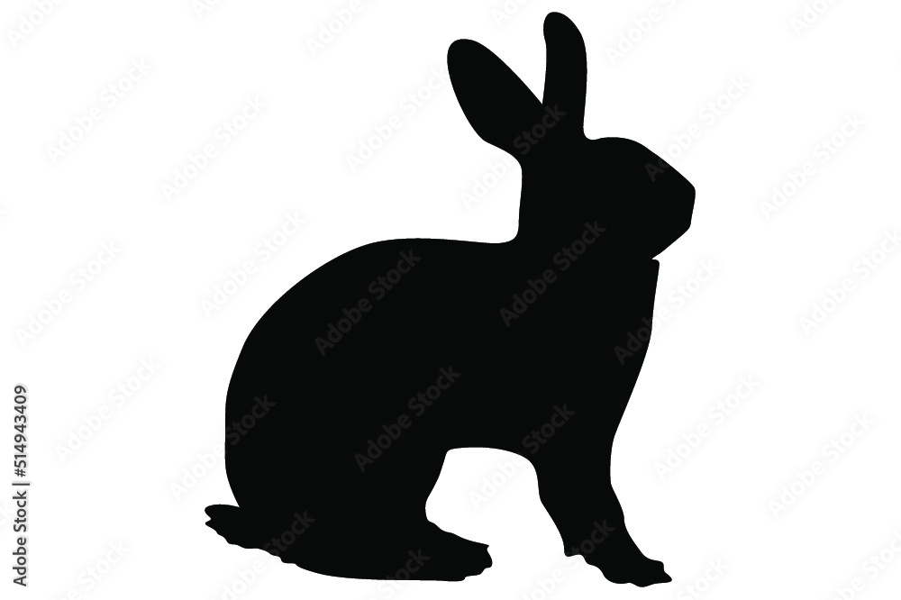 rabbit silhouette vector rabbit silhouette vector