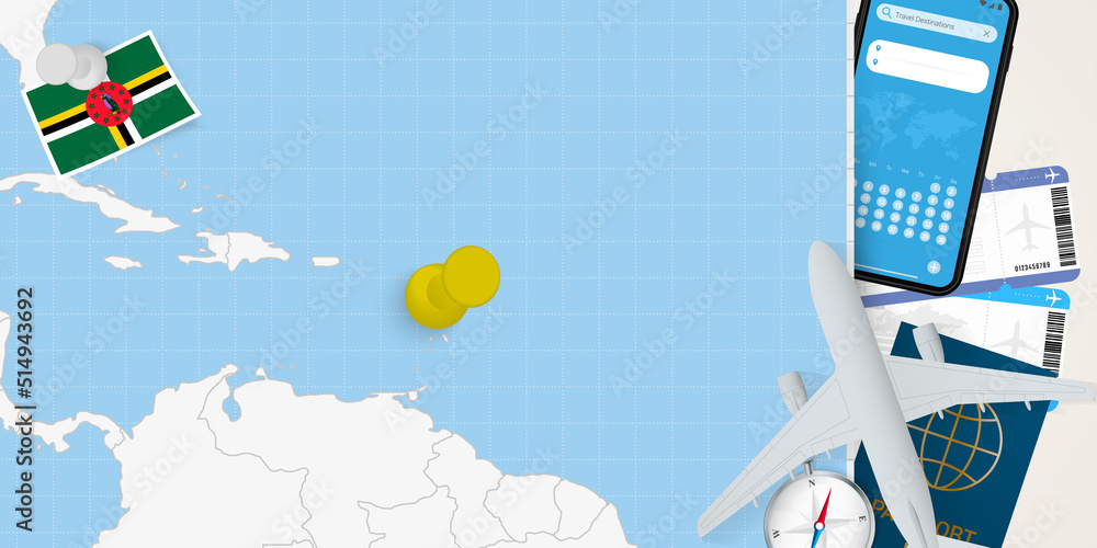 Travel To Dominica Concept Map With Pin On Map Of Dominica Vacation   1000 F 514943692 FrHYhBQqH2HOlHeKcVEuG0TaHQpaLJwF 