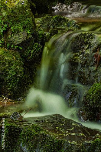 Fototapeta Naklejka Na Ścianę i Meble -  弘法の滝の下流の流れ