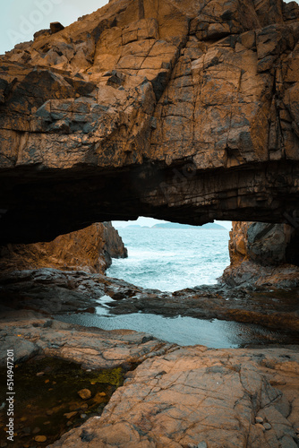 sea outside the cave
