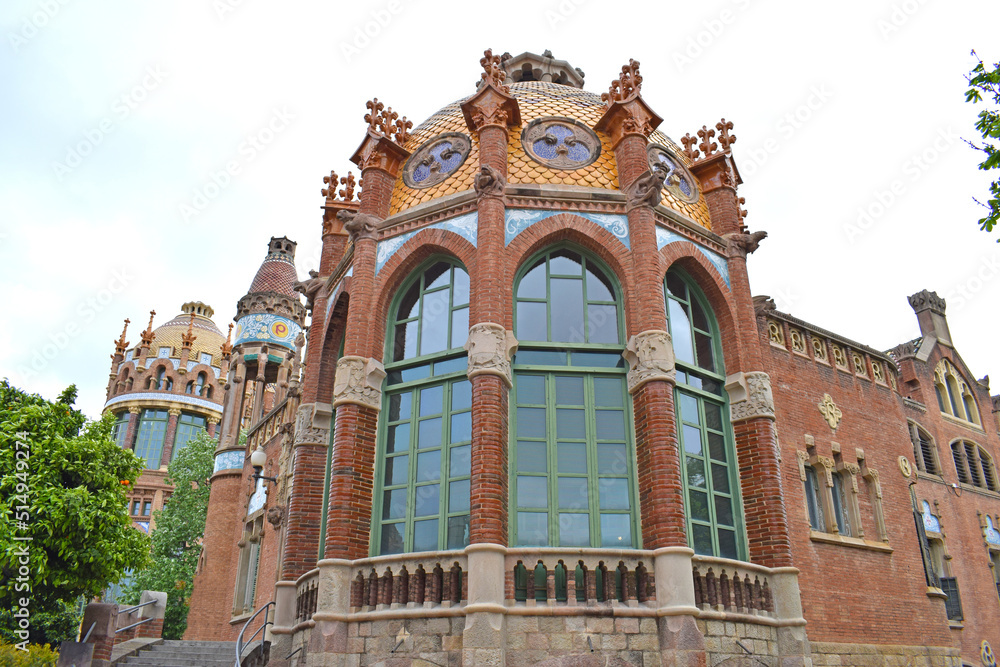 Edificios del antiguo Hospital San Pablo de Barcelona España
