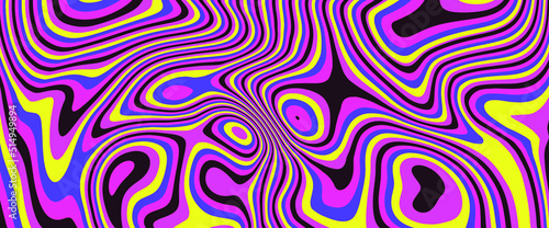 Hippie 1960s-style wallpaper design in a psychedelic trippy mood.