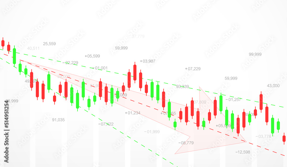World business graph or stock market chart or forex trading graph in graphic concept. Financial investment or business economic trend candlestick graph. Business idea and technology innovation design World business graph or stock market chart or forex trading graph in graphic concept. Financial investment or business economic trend candlestick graph. Business idea and technology innovation design