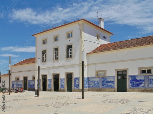 Traditional train station in Ovar, Aveiro - Portugal  photo