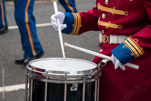 Scotland, Ayr, 02 July 2022 Orange marches are a series of parades by members of the Orange Order and other Protestant fraternal societies. The parades mark Prince William of Orange's victory. photo