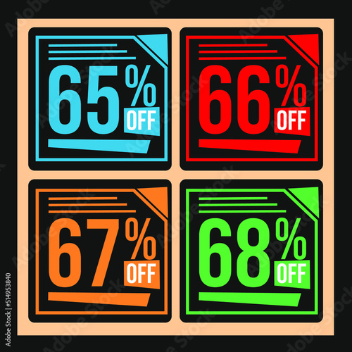 icon set for sales, discounts for web stores