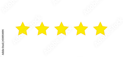 Rating stars vector icon