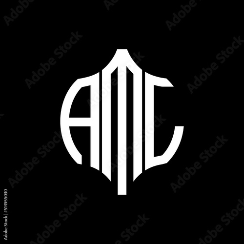 AML letter logo. AML best black background vector image. AML Monogram logo design for entrepreneur and business.