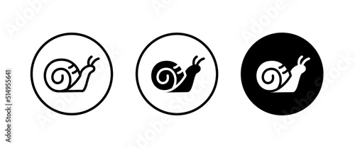 Snail icon vector, sign, symbol, logo, illustration, editable stroke, flat design style isolated on white linear