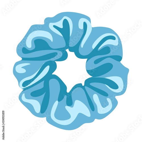 Hair accessories vector illustration. Elastic hair bands and clips, plastic bow, comb, diadem, hairpin isolated on white