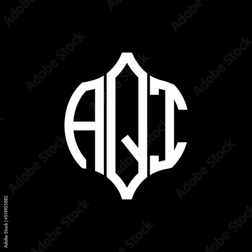 AQI letter logo. AQI best black background vector image. AQI Monogram logo design for entrepreneur and business.
