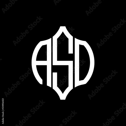 ASO letter logo. ASO best black ground vector image. ASO Monogram logo design for entrepreneur and business.
