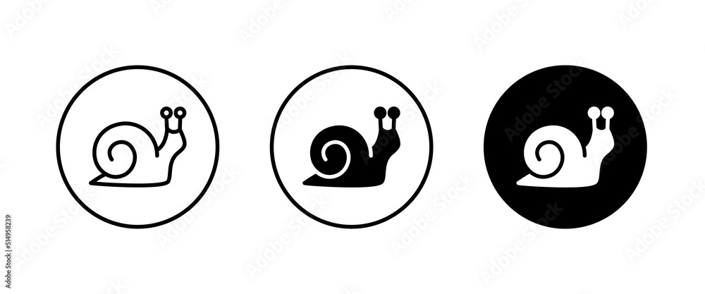 Snail icon vector, sign, symbol, logo, illustration, editable stroke, flat design style isolated on white linear Snail icon vector, sign, symbol, logo, illustration, editable stroke, flat design style isolated on white linear