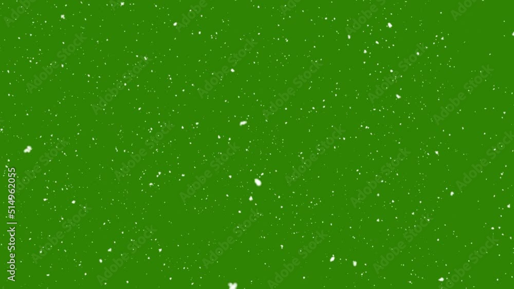 Snow falling on green screen background Snow falling on green screen background
