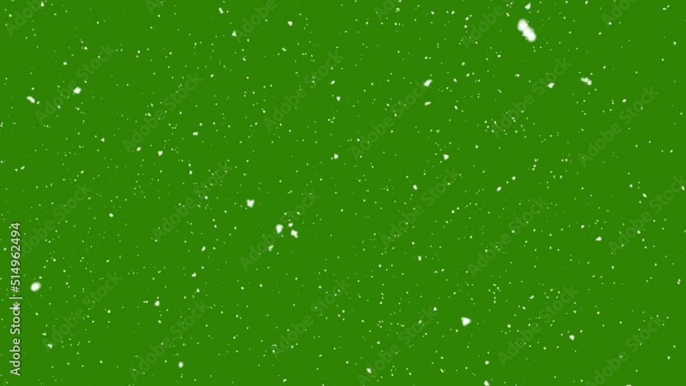 Snow falling on green screen background Snow falling on green screen background