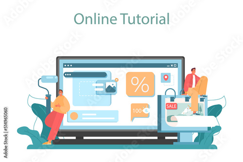 Travel agency marketing campaign online service or platform