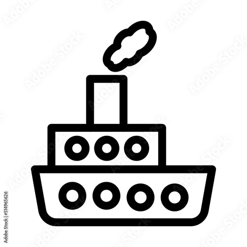Steamboat Icon Design