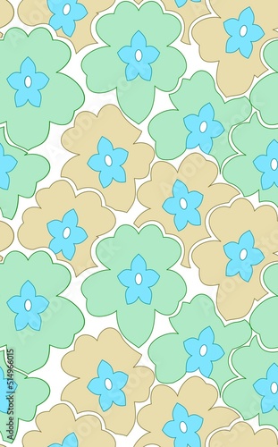 seamless pattern with flowers