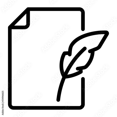 writing line icon