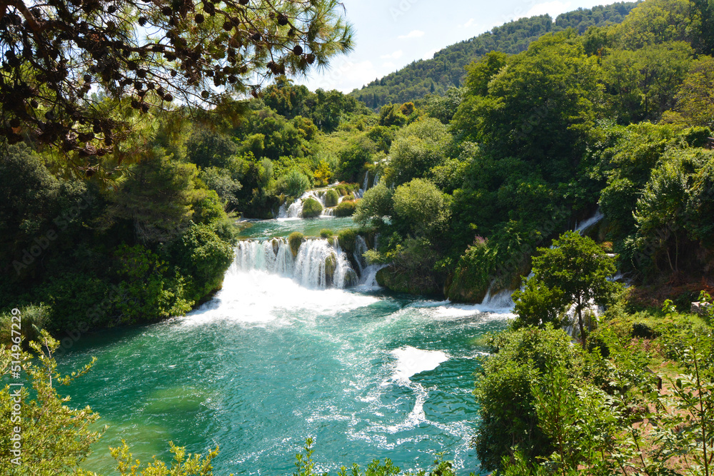 parco naturale di krka in croazia cascate d'acqua