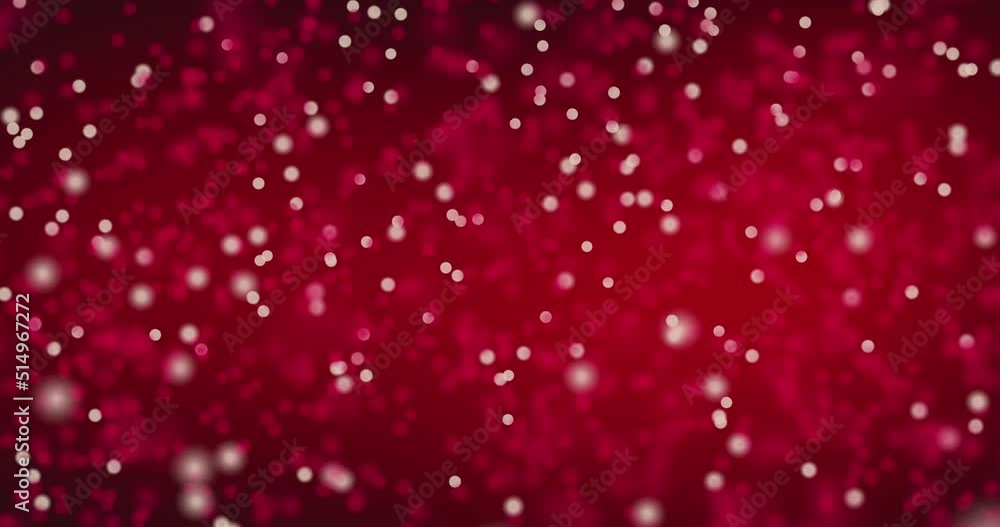 Christmas red winter glittering background with bokeh lights. Red confetti with magic light. glamour. Beautiful new year and valentines day seamless loop video Christmas red winter glittering background with bokeh lights. Red confetti with magic light. glamour. Beautiful new year and valentines day seamless loop video