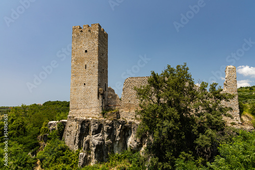 castle ruins in Momjan in Croatia photo