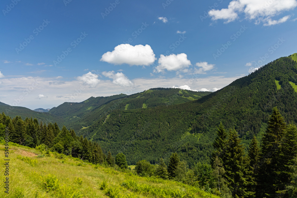 alpine landscape near Hintersee in Austria