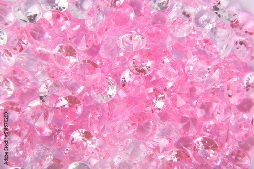 close up of the pink diamonds background