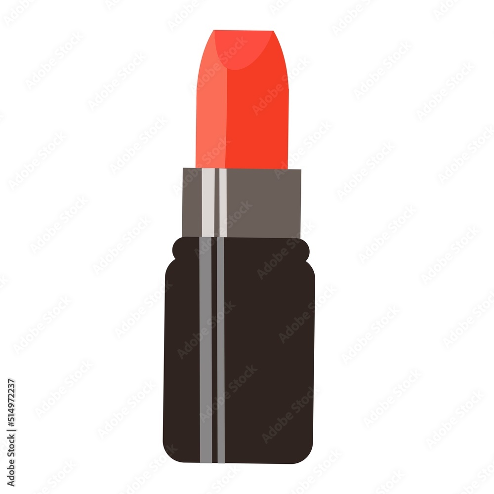 Vector illustration of red lipstick isolated on white background. Vector illustration of red lipstick isolated on white background.