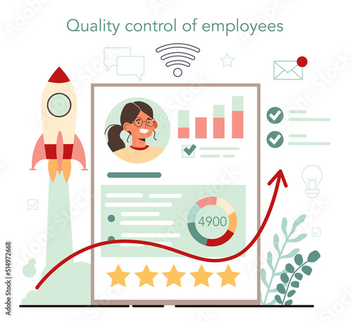 Product manager online service or platform. Business project development