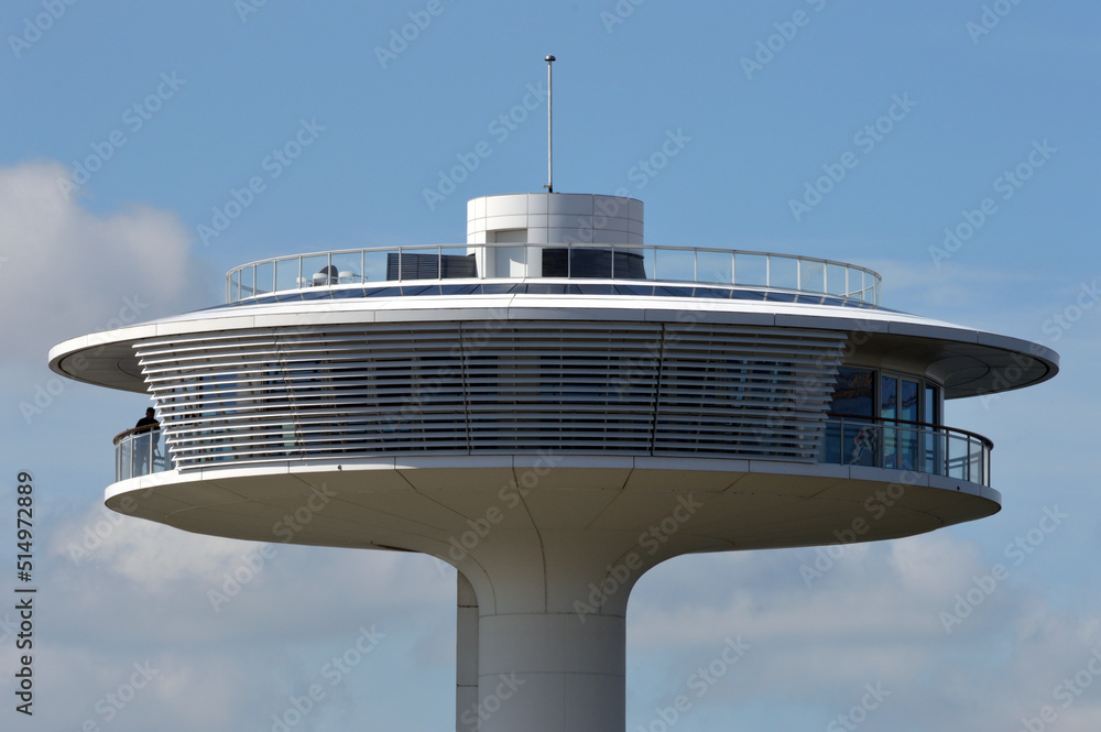 Obraz premium Turm am Hafen von Hamburg, Deutschland