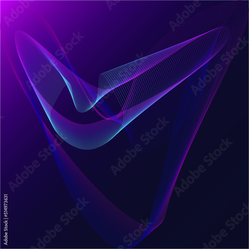 Ilustración vectorial representando movimiento con formas geométricas