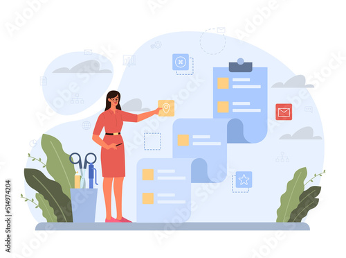 Change concept. Transformation and evolution metaphor. Modification process